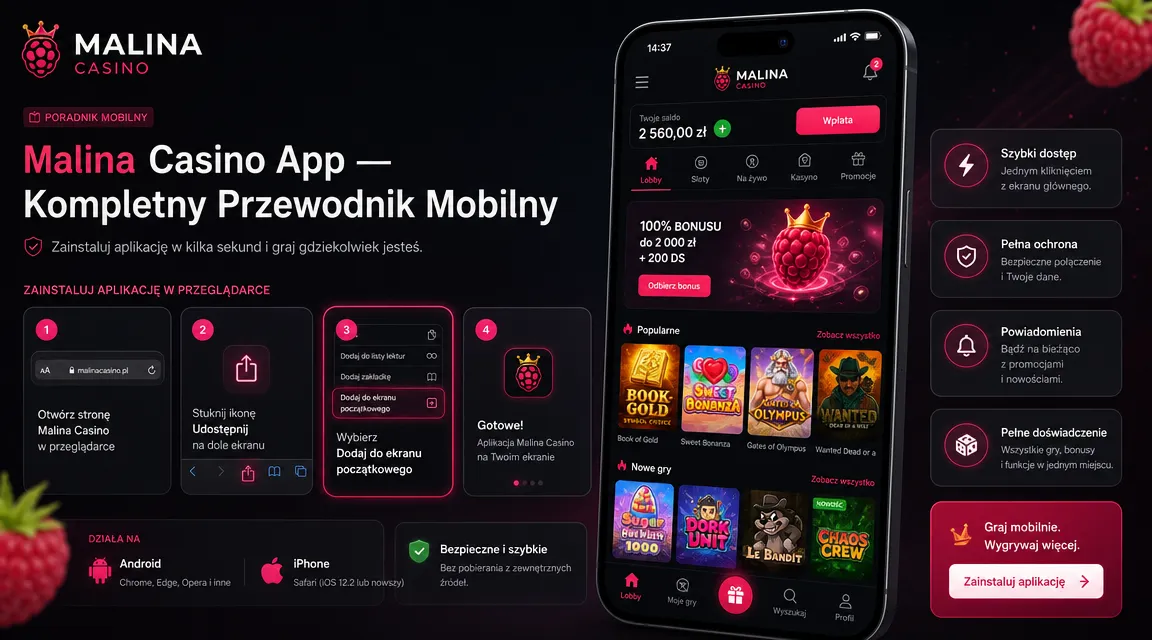 Jak pobrać Malina Casino aplikacja na Android – Malina Casino app