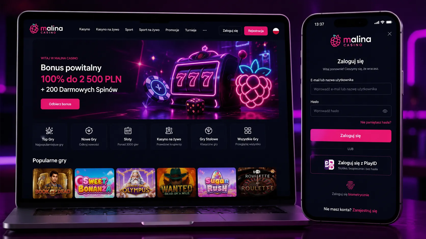 Proces logowania do Casino Malina logowanie krok po kroku – Malina Casino login